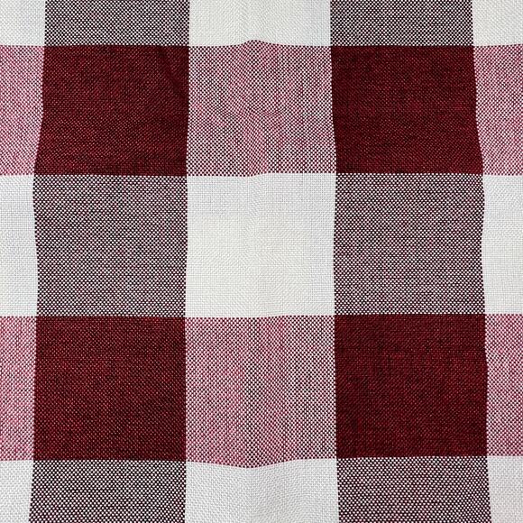 Hwy 50 Pair Throw Pillow Covers Zip Red Buffalo Check 18 x 18 - Picture 4 of 9